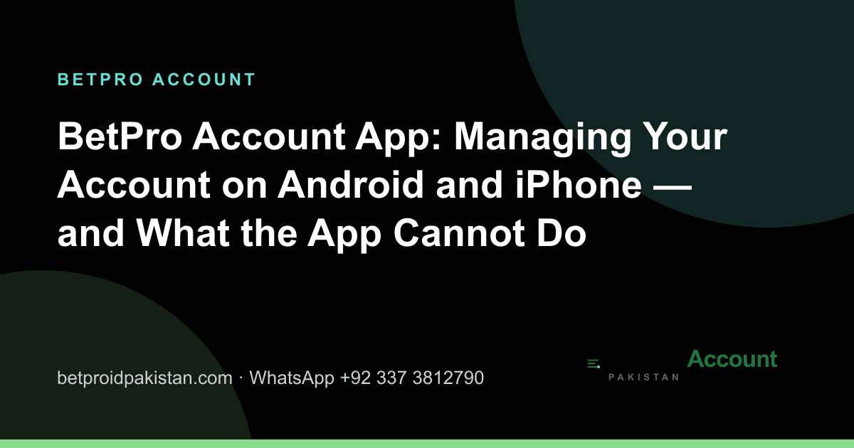 BetPro app download for Android and iPhone