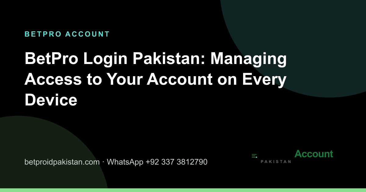 BetPro account login help and password reset